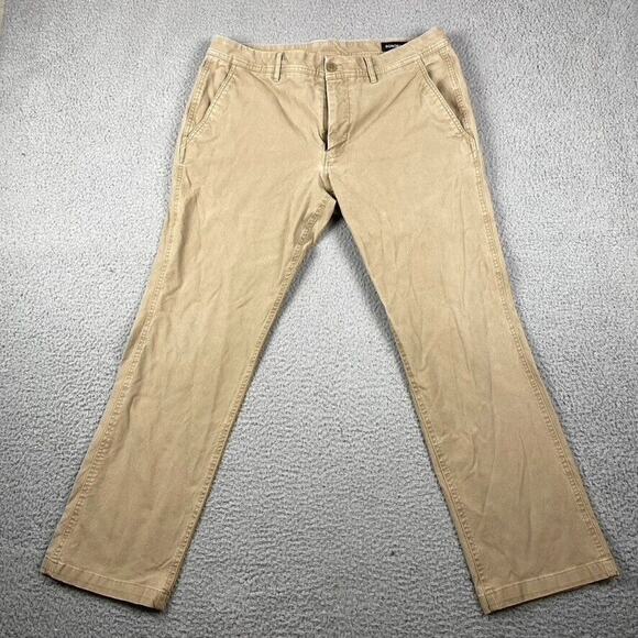 Bonobos Slim Fit Stretch Organic Chino Pants Men's 36x30 Beige - Picture 1 of 14